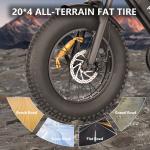 Hikeep 20" Fat Tire Electric Mountain Bike 1000W