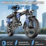 F12 Z8 Lightweight Folding Electric Bike 1500W