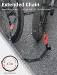 ROCKBROS Heavy Duty Folding Bike Lock 120cm