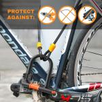 Heavy Duty U Lock with 4ft Steel Cable