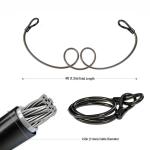 Heavy-Duty POLICE U Lock with Cable and Keys