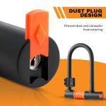 Heavy Duty U Lock with 4ft Steel Cable