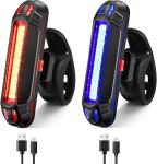 Ultra Bright USB Rechargeable Bike Tail Lights - 2 Pack