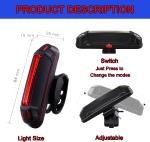 Ultra Bright USB Rechargeable Bike Tail Lights - 2 Pack