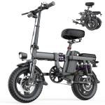 500W Folding E-Bike with Full Suspension 20 MPH