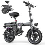 500W Folding E-Bike with Full Suspension 20 MPH