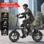 500W Folding E-Bike with Full Suspension 20 MPH