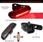 Ultra Bright USB Rechargeable Bike Tail Lights - 2 Pack