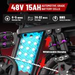 500W Folding E-Bike with Full Suspension 20 MPH