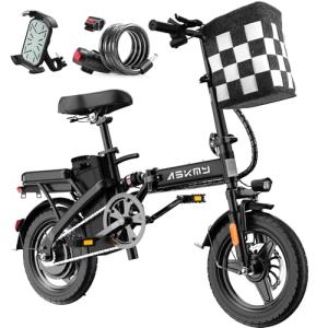 Askmy 14" Pro Folding Electric Bike - 750W