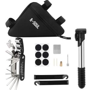 Portable Bike Tire Repair Kit with Pump