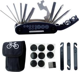 Bike Repair Tool Kit with Pump and Bag