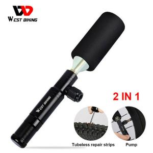 West Biking 2-in-1 CO2 Bike Pump and Repair Tool