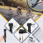 Portable Mini Bike Pump with Repair Kit