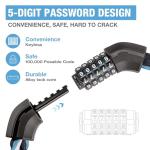 PINNAMAX 5-Digit Heavy Duty Bike Lock