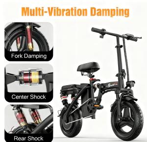 1500W Folding Electric Bike for Adults and Teens