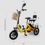 48V 350W Adult Electric Folding Trike