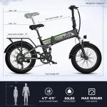 Aipas 1500W 20" Folding Electric Fat Tire Bike