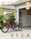 MOONCOOL 350W Electric Tricycle for Adults