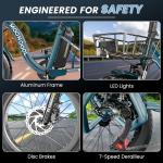 Mooncool 1100W Electric Fat Tire Tricycle for Adults