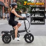 560W 14" Foldable Electric Bike for Commuting