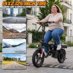 560W 14" Foldable Electric Bike for Commuting