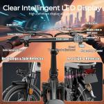 Lightweight 14" Folding Electric Bike 1200W 25MPH