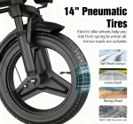 500W Folding Electric Bike with Removable Battery