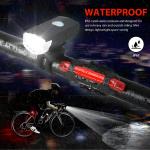 USB Rechargeable LED Bike Headlight and Taillight Set