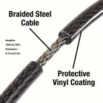 Heavy-Duty Bike Lock with Security Combination