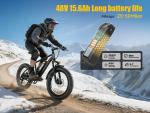 1500W Fat Tire Electric Mountain Bike 26