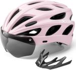 ROCKBROS Women's Cycling Helmet with Goggles & Visor