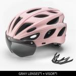 ROCKBROS Women's Cycling Helmet with Goggles & Visor