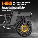 1200W Folding Electric Bike for Adults, 25MPH