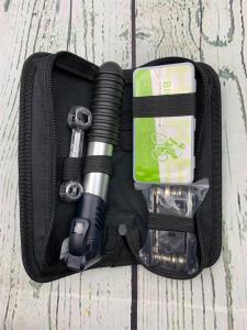 Bike Repair Kit with Tire Pump and Multi Tool