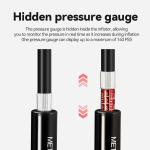 Rockbros Compact Bicycle Pump 220PSI with Gauge