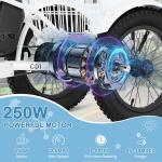 MOONCOOL 3-Wheel Electric Tricycle 250W 16-Inch