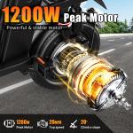 1200W 14" Folding Electric Commuter Bike 25MPH