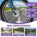 MOONCOOL 350W Electric Tricycle for Adults