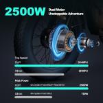 2500W Mountain eBike for Adults, 20in Wheels