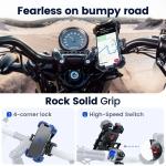 360° Aluminum Handlebar Mount for Phones and GPS