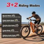 27.5" Electric Mountain Bike 1000W 35mph