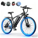 1500W Electric Bike 25 MPH 26" Tire 7 Speed