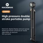 ROCKBROS High Pressure Bike Pump with Barometer
