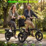 24 MPH Folding Electric Bike with Removable Battery