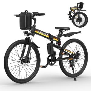500W 48V 26" Folding Electric Mountain Bike