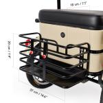 400W 48V Electric Folding Trike with Rear Seat