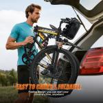 500W 48V 26" Folding Electric Mountain Bike