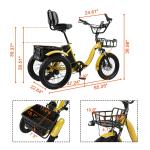 Electric Tricycle 18" 7 Speed 350W 48V 13AH