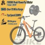 27.5” Full Suspension Electric Mountain Bike - 1000W
